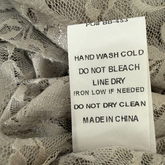 Origami Denim & Lace Vest | Cowgirl Boho Western Layering Piece | S/M - Picture 8 of 10